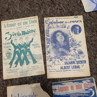 Lot 4 Partitions Musicales - Song Books