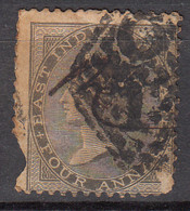 Variety 'O' Instead Of 'C', C1 Madras / Cooper 6 /, British East India Used, Early Indian Cancellations, Cond., Damage - 1854 East India Company Administration