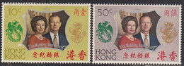 HONG KONG   SCOTT NO 271-72  MINT HINGED   YEAR  1972 - Neufs