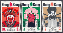 HONG KONG   SCOTT NO 296-98  MINT HINGED   YEAR  1974 - Neufs