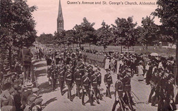 CPA Royaume Unis - Angleterre - Hampshire - Aldershot - Queen's Avenue And St. George's Church - Valentine's Series - Other & Unclassified
