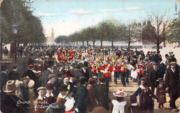 CPA Royaume Unis - Angleterre - Hampshire - Aldershot - Church Parade - F. Frith & Co. Reigate - Oblitérée Sept. 1906 - Autres & Non Classés