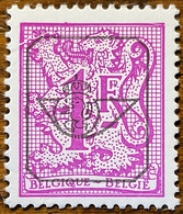 PRE800 - Variëteit : Kader Boven 2x Gebroken  / Curiosité Cadre Supérieur Cassé à 2 Endroits - Typografisch 1967-85 (Leeuw Met Banderole)