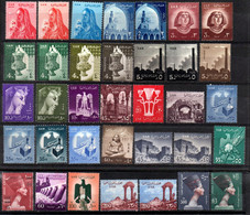 1221.EGYPT,UAR,NEFERTITI,35 VERY FINE MNH STAMPS LOT,SHADES - Unused Stamps