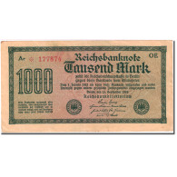 Billet, Allemagne, 1000 Mark, 1922, 1922-09-15, KM:76b, TTB - 1000 Mark