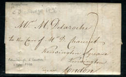 Grande Bretagne - Lettre Avec Texte De Edimbourgh Pour Londres En 1796 - N 305 - ...-1840 Precursori