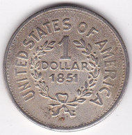 Etats Unis 1 Dollar 1851 Tête Indien , Faux , Copie - Altri & Non Classificati