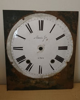 FOIX BAURES FRERES CADRAN HORLOGE COMTOISE TAILLE PLAQUE 31*27 CM ARIEGE - Wanduhren