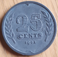 NEDERLAND : MOOIE 25 CENT 1941 KM 174 - 25 Cent
