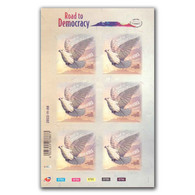 SOUTH AFRICA 2022 Road To Democracy Stamp Exhibition Sheetlet MNH , Pigeon, Bird (**) - Ungebraucht