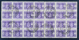 1945 LUOGOTENENZA Segnatasse 5 Lire BLOCCO 28 Pezzi USATO - Postage Due