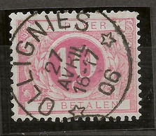 Sterstempel Depot-relais OLLIGNIES 27/4/1906 Op Tx5 - Autres & Non Classés