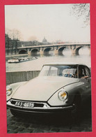 BELLE REPRODUCTION D'APRES UNE PHOTO ORIGINALE - CITROEN DS PHARES RONDS à PARIS - Automobile