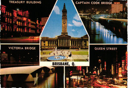 Brisbane Q. City Hall Treasury Building Capital Cook Bridge Victoria Bridge Queen St Australia Australien Australie K001 - Brisbane