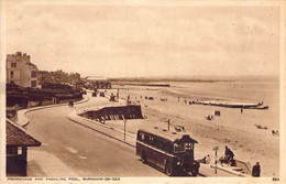 CPA Royaume Unis - Angleterre - Somerset - Promenade And Paddling Pool - Burnham On Sea - Sunny South Series -Oblitérée - Autres & Non Classés