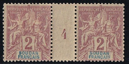 Soudan N°4 - Paire Millésimée - Neuf **/* Sans/avec Charnière - TB - Neufs