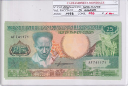 SURINAME 25 GULDEN 1988 P132B - Suriname