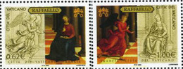 187397 MNH VATICANO 2005 MUSEO DEL VATICANO Y MUSEO DEL LOUVRE - Oblitérés