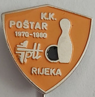 KK Postar Rijeka , Croatia  Bowling Club POST, POSTMAN PIN A12/7 - Bowling