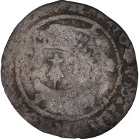Monnaie, France, Charles VIII, Liard Au Dauphin De Bretagne, Rennes, TB+ - 1483-1498 Carlos VIII El Afable