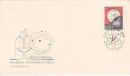 SCIENCE, ENERGY, ATOM, ATOMIC MODEL OF URANIUM, COVER FDC, 1966, CZECHOSLOVAKIA - Atoom