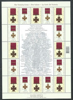 Canada - # 2066a Full Pane Of 16 + Centre Tab - Canadian Victoria Cross Winners - Full Sheets & Multiples