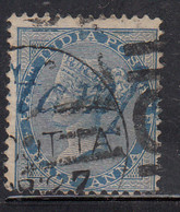 'C Duplex' (Calcutta) Within Rectangular Parallel Bars On Half Anna,  1865, British India Used, JC Type 34 - 1854 East India Company Administration