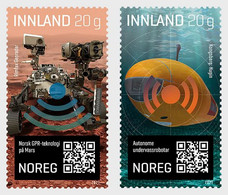 Norway 2021 Research, Innovation, Technology Stamps 2v MNH - Unused Stamps