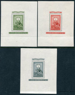 HUNGARY 1951 Stamp Anniversary Blocks MNH / **.  Michel Blocks 20-22 - Ongebruikt