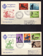 Saint-Marin - 1962 -  3 FDC La Chasse Moderne - Brieven En Documenten