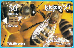 BEES ... Slovenian Old Rare Card * Honeybee Abeille Bee Biene Abeja Ape Bienen Api Abejas Abelhas Abeilles Honeybees - Abeilles