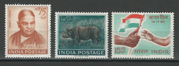 Indien Mi 345-48, SG 459-61 ** Mnh - Ongebruikt