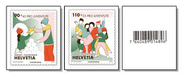 Switzerland 2022 (4/2022) Pro Juventute - "Verbunden Bleiben" MNH From The Pane With Barcode On The Back - Ungebraucht