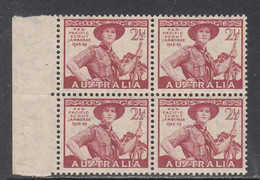 1948 Australia Boy Scouts Scouting Block Of 4 MNH - Nuovi