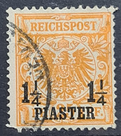 DEUTCHE POST IN DER TÜRKEI 1884 - Canceled - Mi 4 - 1 1/4P - Deutsche Post In Der Türkei