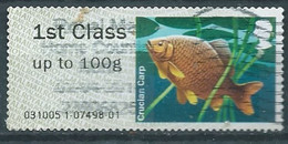 GROSBRITANNIEN GRANDE BRETAGNE GB 2014 POST&GO LAKES: PERCH  FC Up To 100g USED SG FS67 MI ATM 54 YT D62 - Post & Go (automaten)