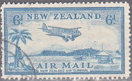 NEW ZEALAND  SCOTT NO C8  USED  YEAR  1935 - Luchtpost