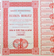 Société Internationale Des ECOLES BERLITZ (1958) - A - C
