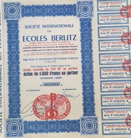 Société Internationale Des ECOLES BERLITZ (1960) - A - C