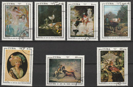 Kuba 1972 Mi-Nr.1848 - 1854 O Gestempelt Gemälde Aus Dem Nationalmuseum ( D6427) Günstiger Versand - Gebraucht