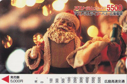 Carte Prépayée JAPON - PERE NOEL - CHRISTMAS Santa Claus JAPAN Prepaid Bus Card - WEIHNACHTEN  - FR  202 - Noel