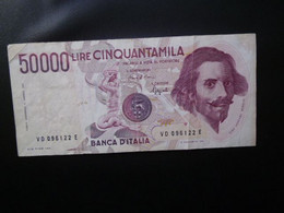 ITALIE : 50 000 LIRE  25.01.1990   CI 86 BS 607 * / P 113b    TTB - 50000 Lire