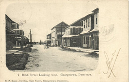 British Guiana, Guyana, Demerara, GEORGETOWN, Robb Street (1906) Postcard - Guyana (ex-Guyane Britannique)