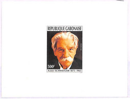 76519 - GABON - LUXURY PROOF SOUVENIR SHEET - Albert Schweitzer NOBEL Music MEDICINE Philosophy 1993 - Albert Schweitzer