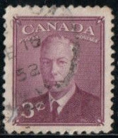Canada 1950 Service Yv. N°22 - 3c Lilas - Oblitéré - Other & Unclassified
