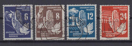 DDR 276-279 Frieden 6 Pf, 8 Pf, 12 Pf, 24 Pf Gestempelt /2 - Autres & Non Classés