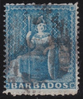 Basbados  .    SG   .  19  (2 Scans)     .   No Wmk  .  1861     .     O     .    Cancelled - Barbades (...-1966)