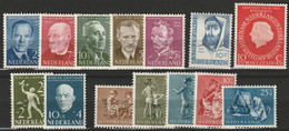 1954 Jaargang Nederland NVPH 641-654 Complete.Ongestempeld/MH* - Annate Complete