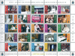 158673 MNH VATICANO 2003 25 ANIVERSARIO DEL PONTIFICADO DEL PAPA JUAN PABLO II - Used Stamps