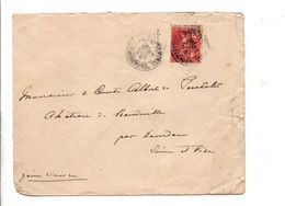 COCHINCHINE SEUL SUR LETTRE POUR LA FRANCE 1908 - Briefe U. Dokumente